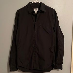 Mens Armani Exchange Black long sleeve shirt  sizeS